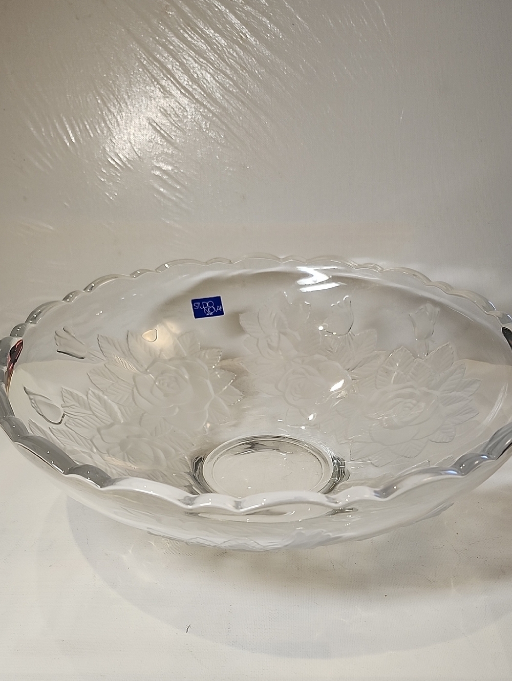 Vintage Mikasa  Studio Nova Crystal Serving Bowl